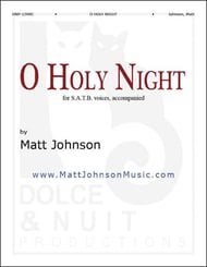 O HOLY NIGHT SATB choral sheet music cover Thumbnail